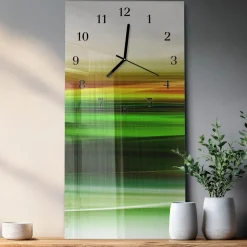 Cichy zegar 30x60 Abstrakcja nowoczesny na ścianę