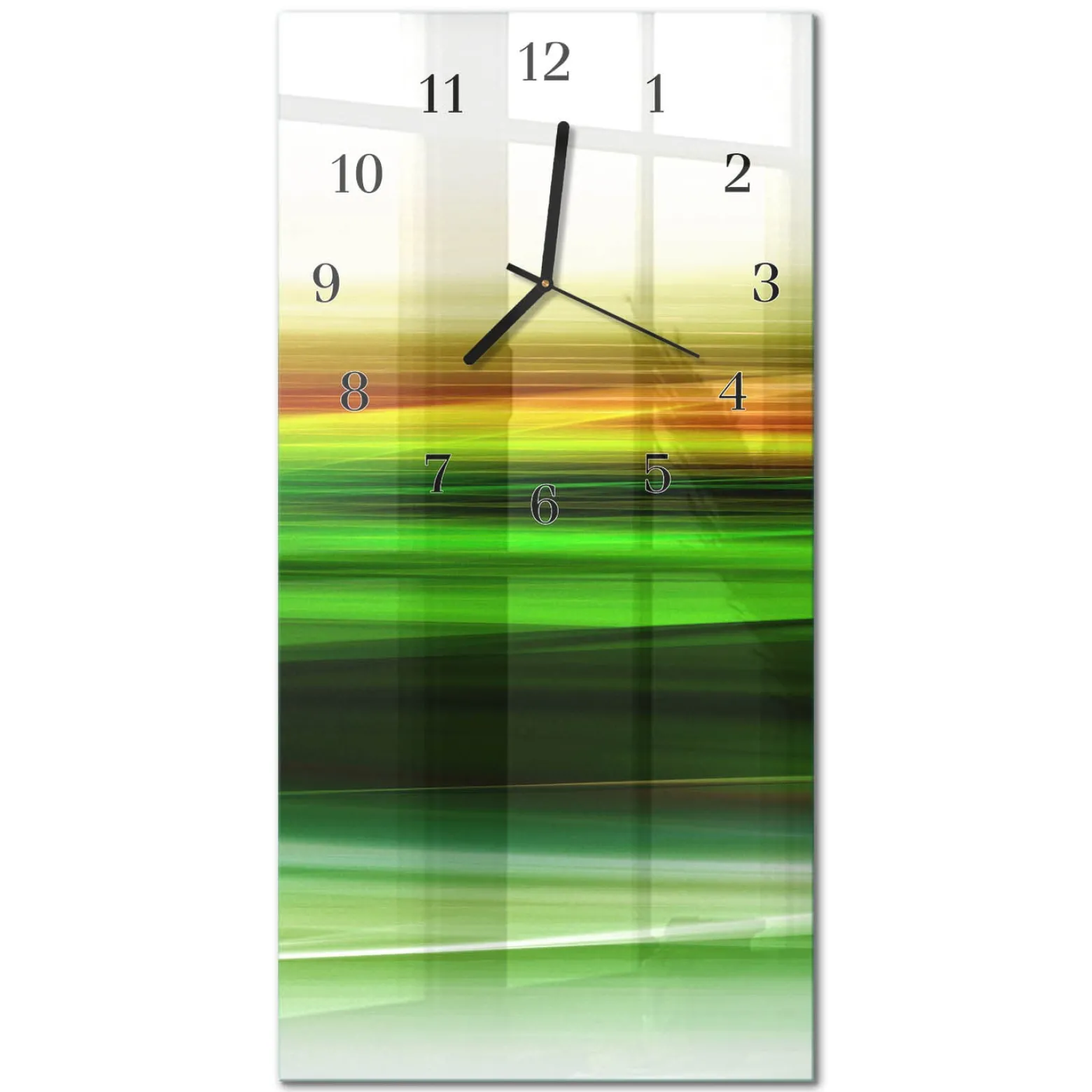 Cichy zegar 30x60 Abstrakcja nowoczesny na ścianę