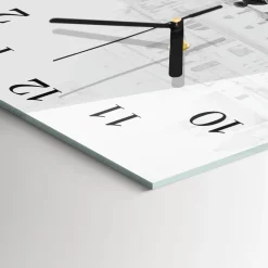 Cichy zegar 30x30 Łódź Wenecka nowoczesny na ścianę