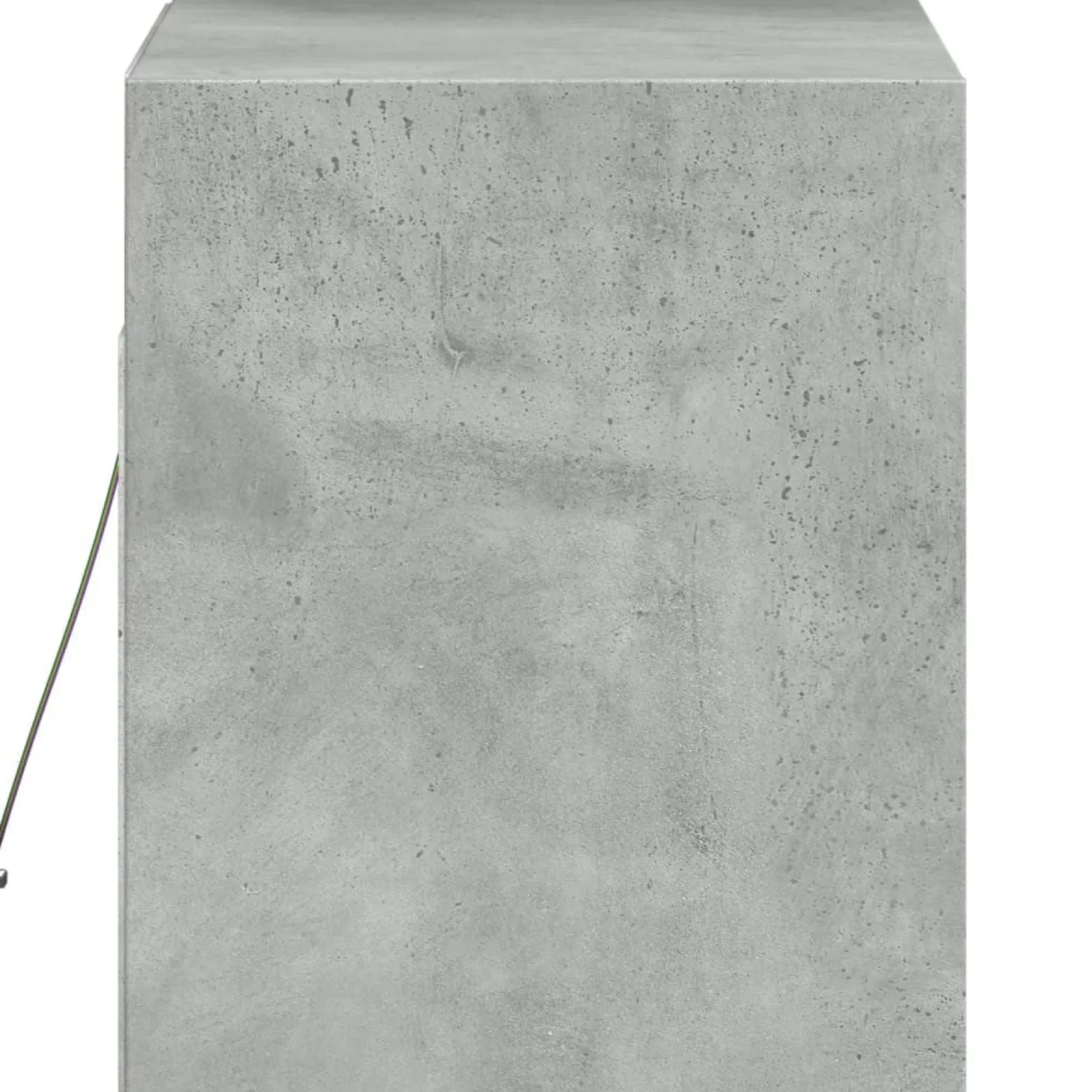 Ścienna szafka TV z LED szarość betonu 80x31x35 cm