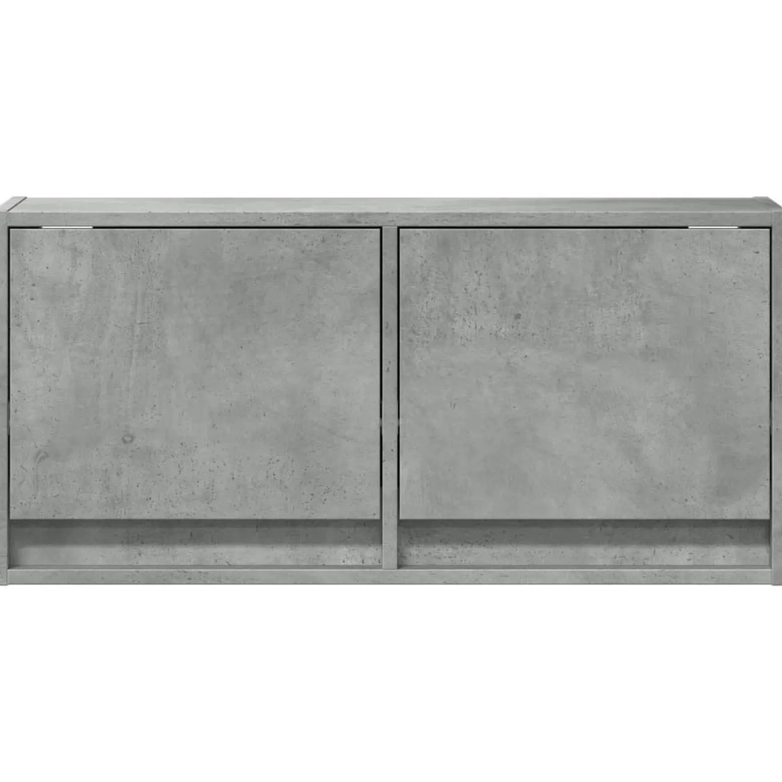 Ścienna szafka TV z LED szarość betonu 80x31x35 cm