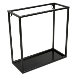 Czarna półka wisząca ścienna metal 35 cm LOFT