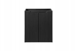 CZARNA Szafka pod Umywalkę 50 cm 2 x DRZWI RYFLE NOVA