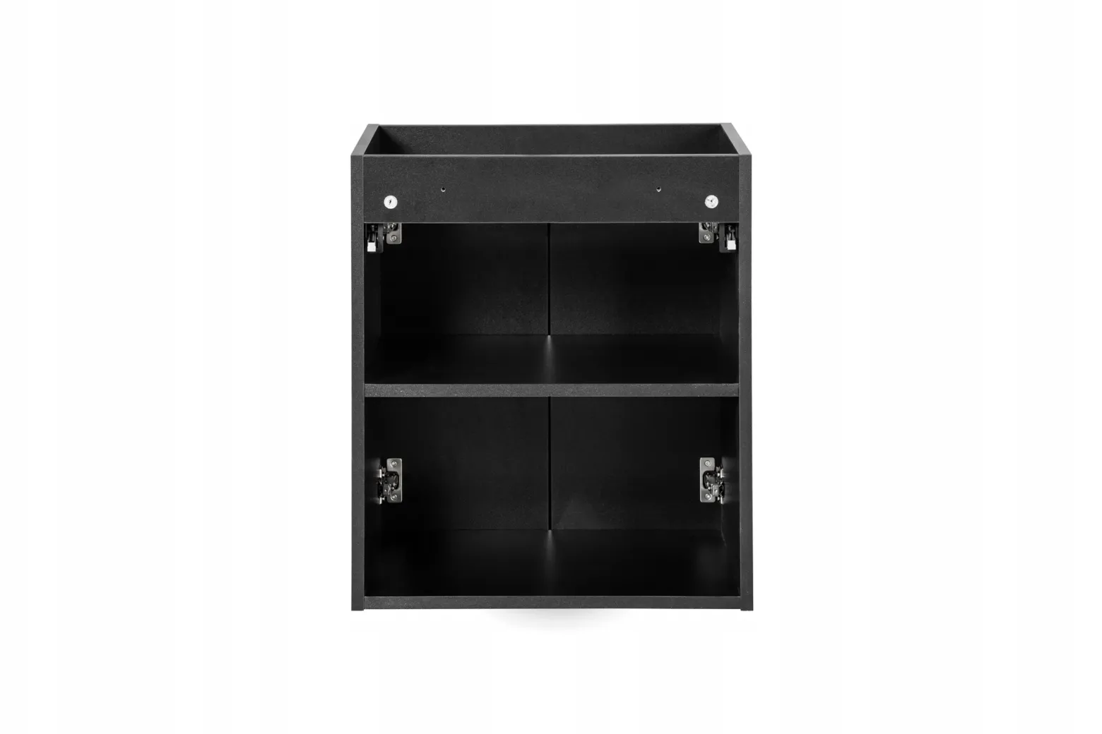 CZARNA Szafka pod Umywalkę 50 cm 2 x DRZWI RYFLE NOVA