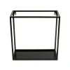 Czarna półka wisząca ścienna metal 35 cm LOFT