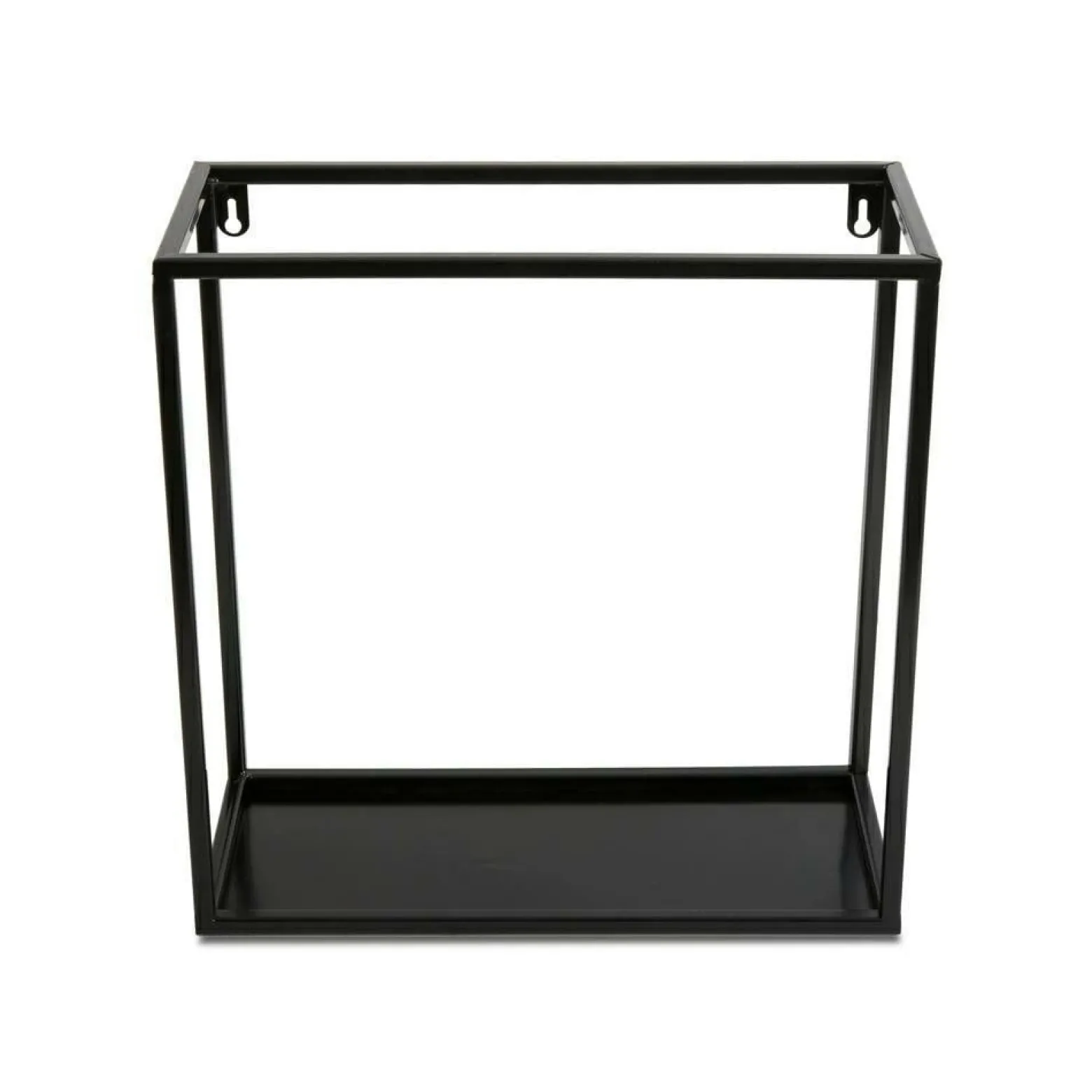 Czarna półka wisząca ścienna metal 35 cm LOFT