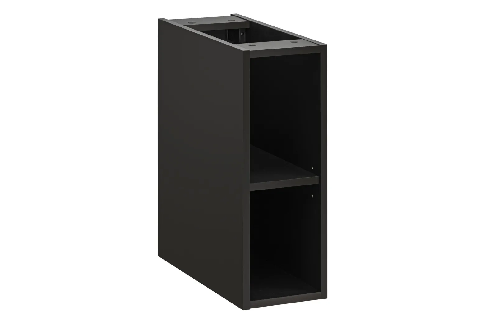 Czarna Wisząca Szafka pod UMYWALKĘ z Blatem 180 cm RYFLOWANA