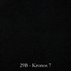 Czarne Krzesło tapicerowane LUNA 1 z siedziskiem w czarnej tkaninie