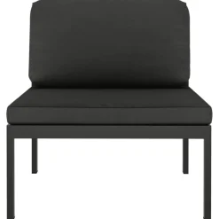 9-cz. zestaw mebli ogrodowych, poduszki, aluminium, antracyt