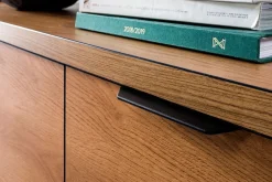 Dąb Karmel Komoda 117,5 cm FONTI Wzór Jodełka Metalowe Nogi