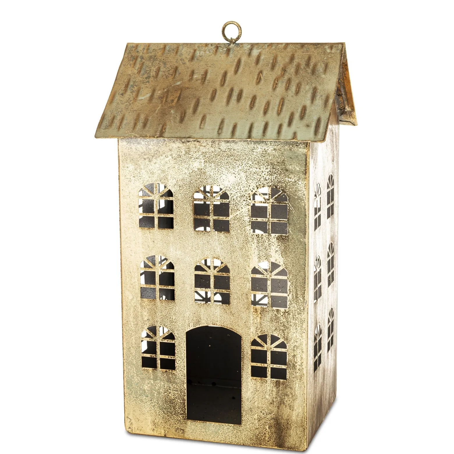 Dekoracja - metalowy domek 33x18x15 cm KEKERE