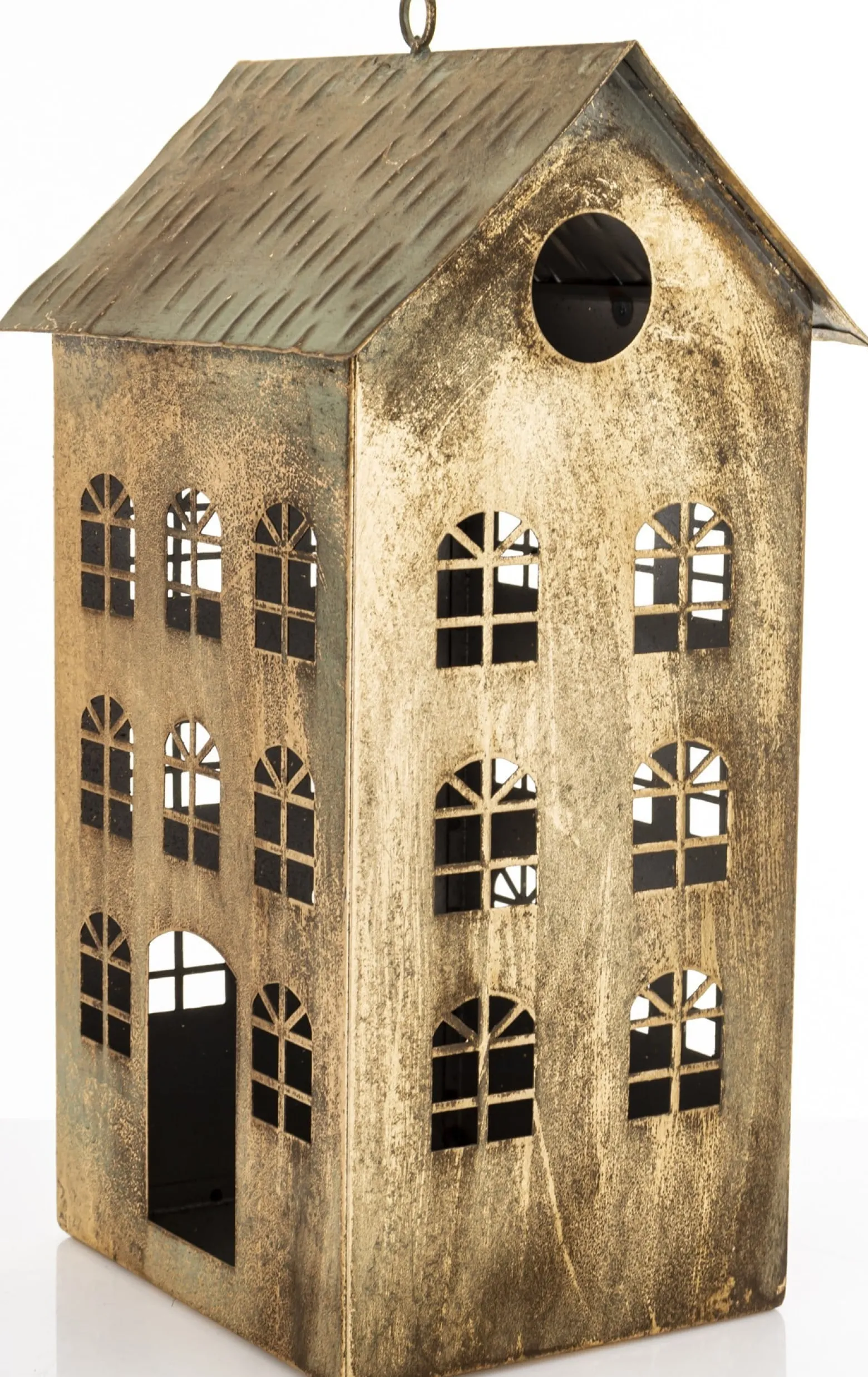 Dekoracja - metalowy domek 33x18x15 cm KEKERE