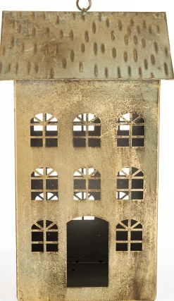 Dekoracja - metalowy domek 33x18x15 cm KEKERE