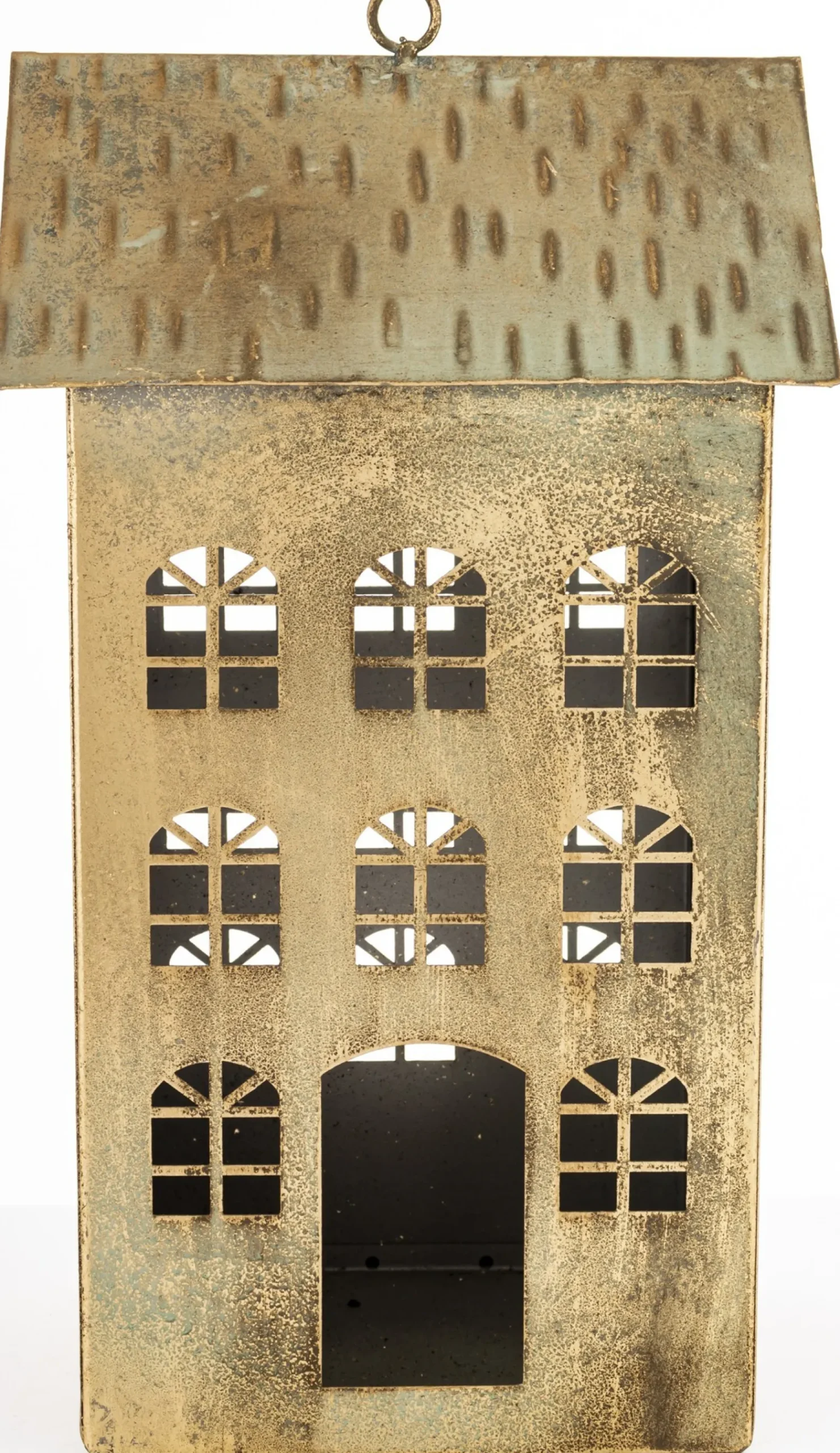 Dekoracja - metalowy domek 33x18x15 cm KEKERE