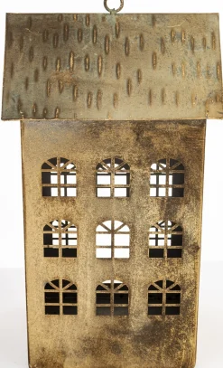 Dekoracja - metalowy domek 33x18x15 cm KEKERE