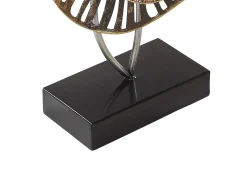 Dekoracyjna rzeźba 44 cm metal srebrna