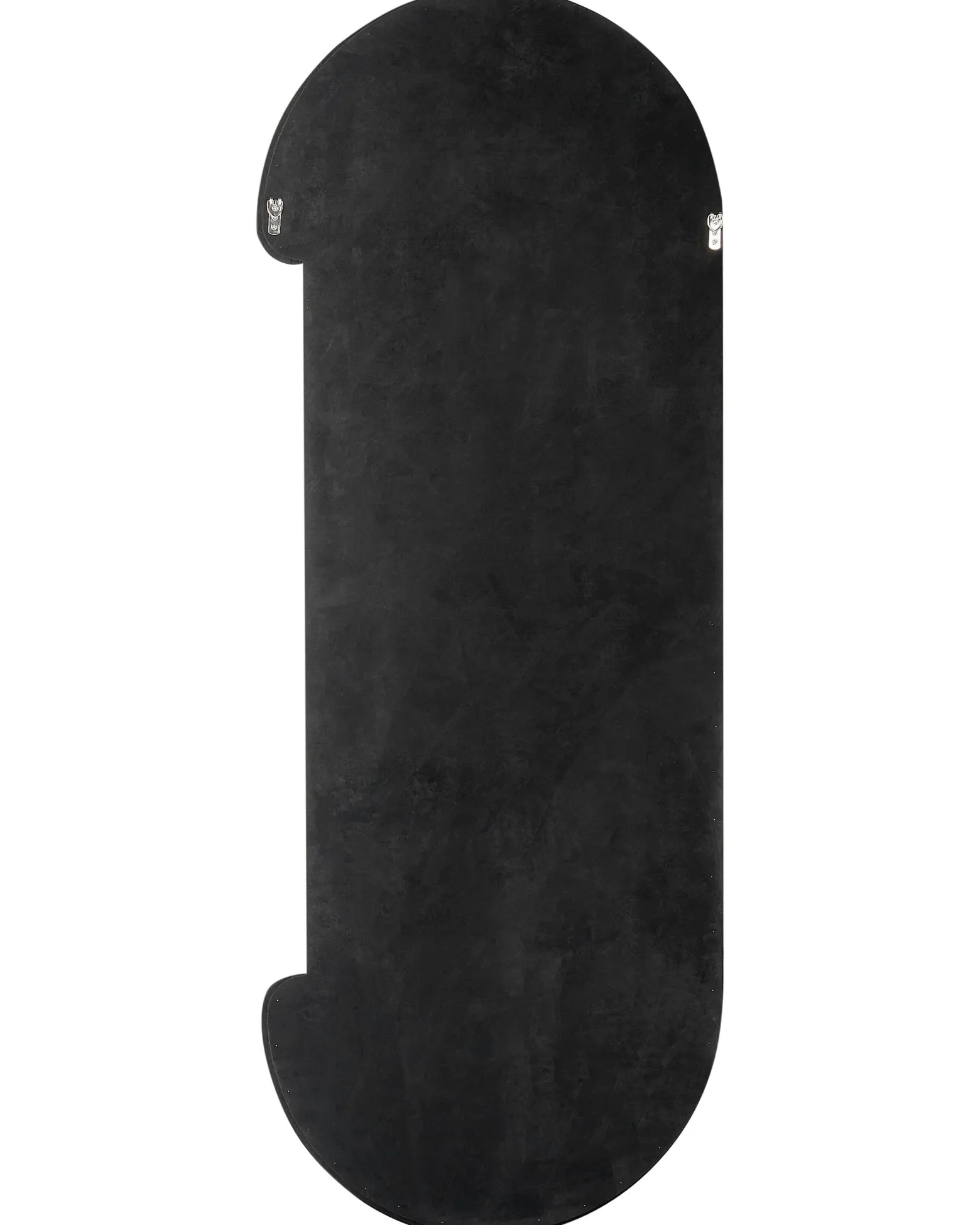 Dekoracyjne lustro ścienne 54 x 158 cm czarne
