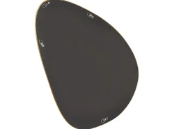 Dekoracyjne lustro ścienne 61x91 cm żółte