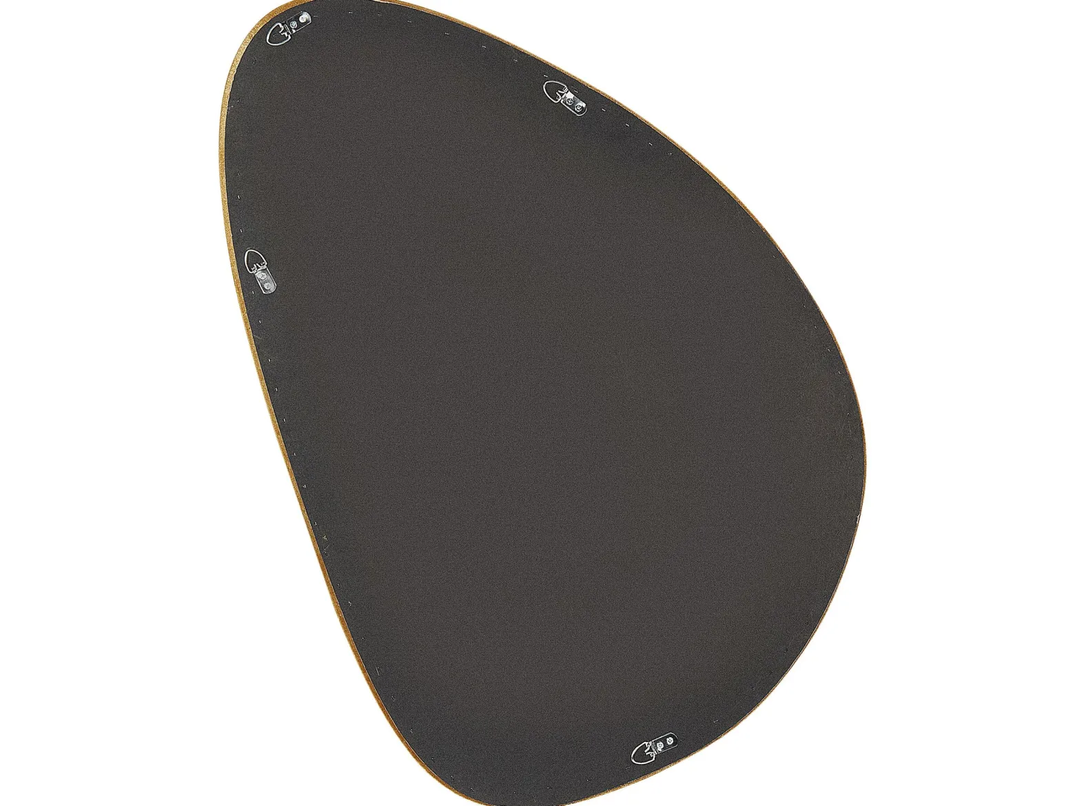 Dekoracyjne lustro ścienne 61x91 cm żółte