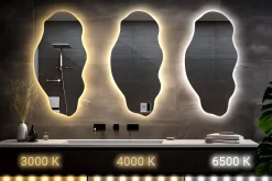 Dekoracyjne Lustro LED 50 cm x 100 cm - światło zimne