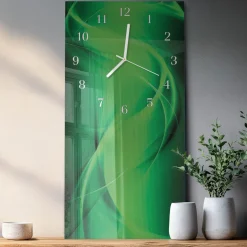 Dekoracyjny zegar 30x60 Abstrakcja cichy mechanizm salon