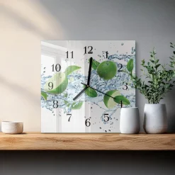 Dekoracyjny zegar 30x30 Wapno design na ścianę