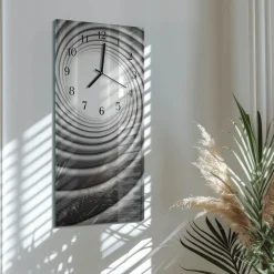 Dekoracyjny zegar 30x60 Wir cichy mechanizm salon