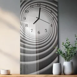 Dekoracyjny zegar 30x60 Wir cichy mechanizm salon