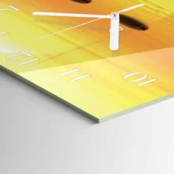 Dekoracyjny zegar 30x30 Woda Słońce design na ścianę