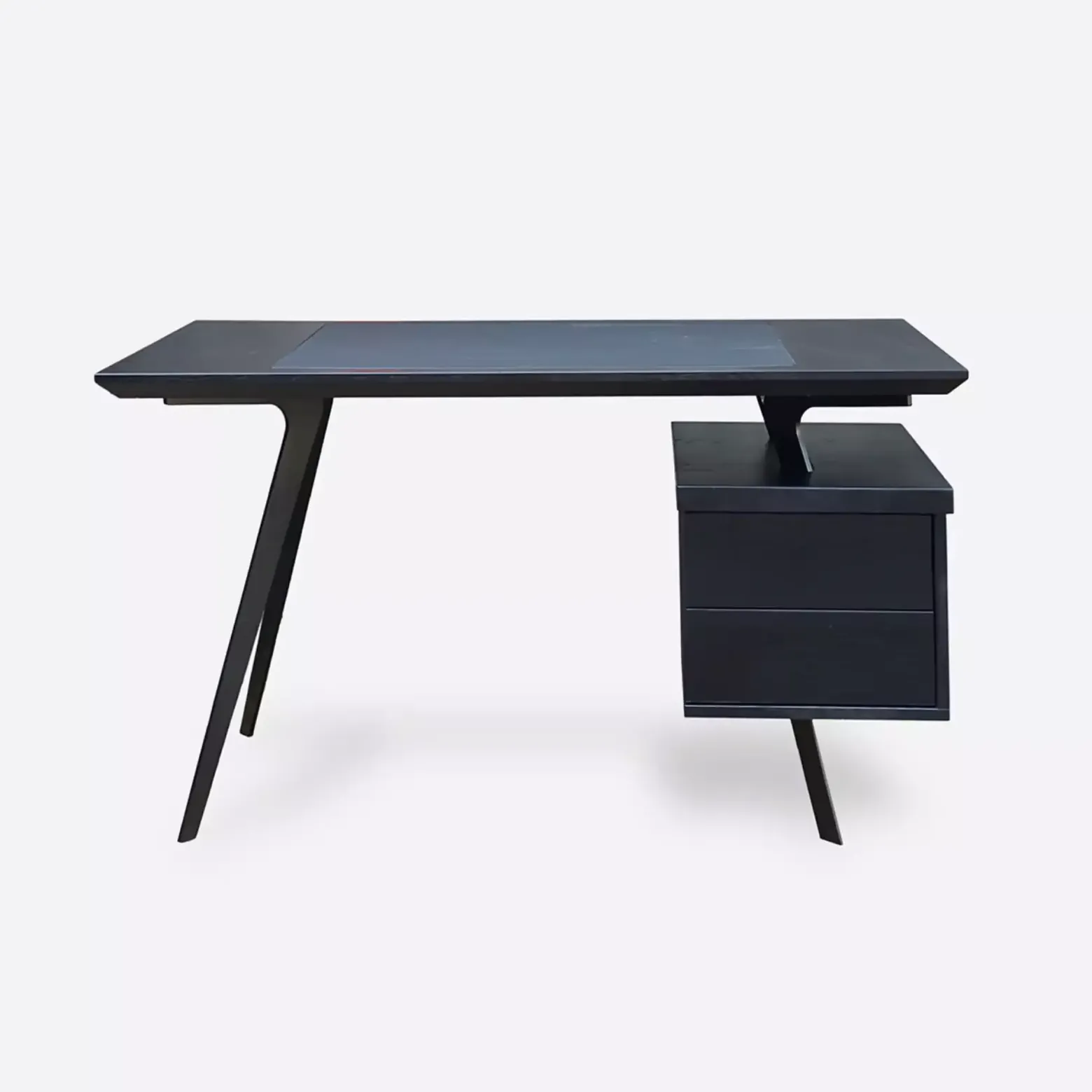 Designerskie biurko dębowe - metalowe nogi do biura VITA