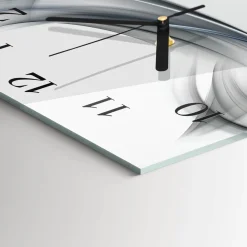Designerski zegar 30x30 Abstrakcja dekoracyjny do salonu