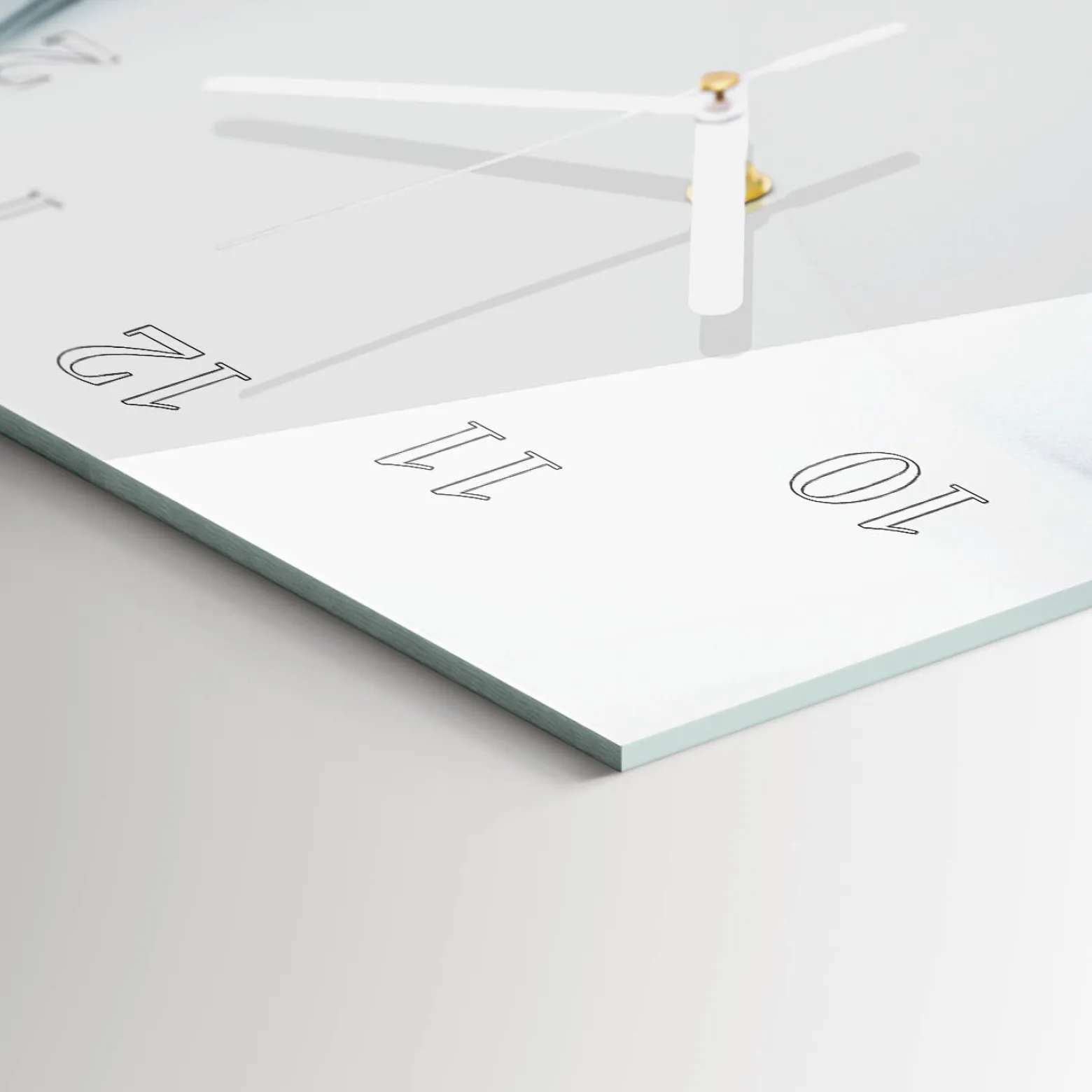 Designerski zegar 30x60 Abstrakcja dekoracyjny do salonu