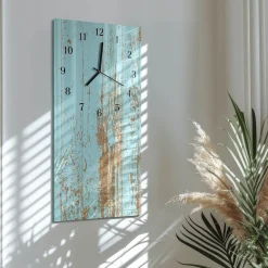 Designerski zegar 30x60 Drewno dekoracyjny na ścianę