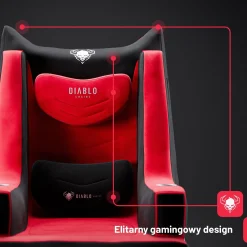 DIABLO Fotel Gamingowy + Pompka BAGER