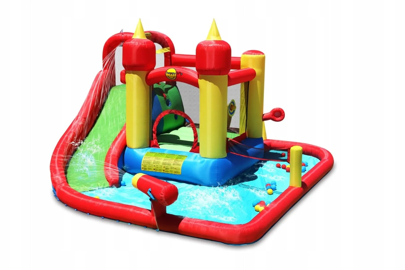 Dmuchany Plac Zabaw Trampolina ZAMEK WODNY Dmuchaniec dla Dzieci