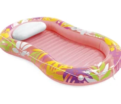 Dmuchany fotel leżanka 206x122 cm INTEX 57803 różowy