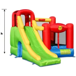 Dmuchany Plac Zabaw SLIDE 6w1 z Dmuchawą dla Dzieci