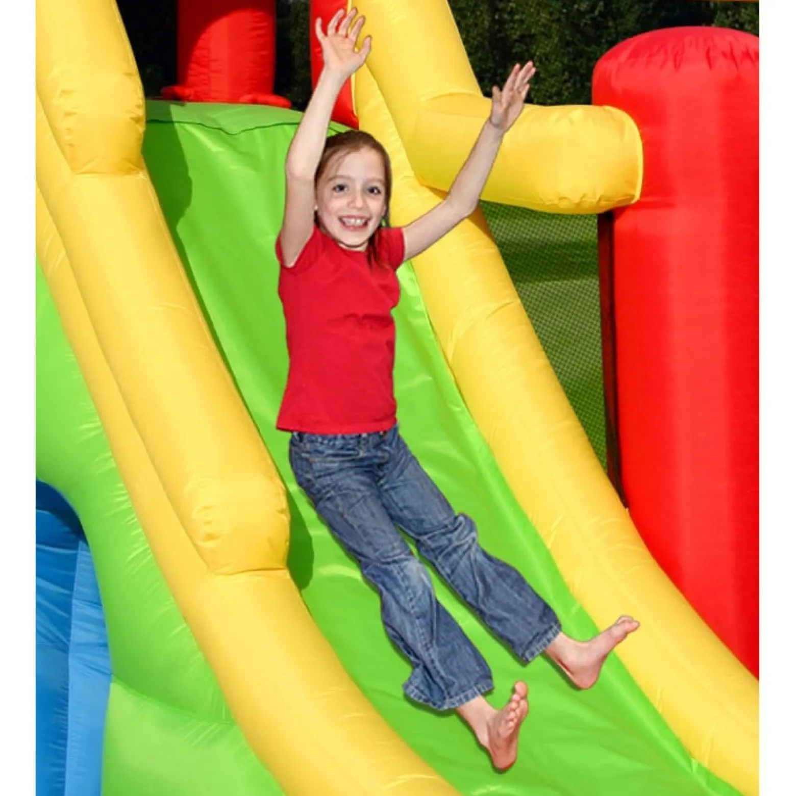 Dmuchany Plac Zabaw SLIDE 6w1 z Dmuchawą dla Dzieci