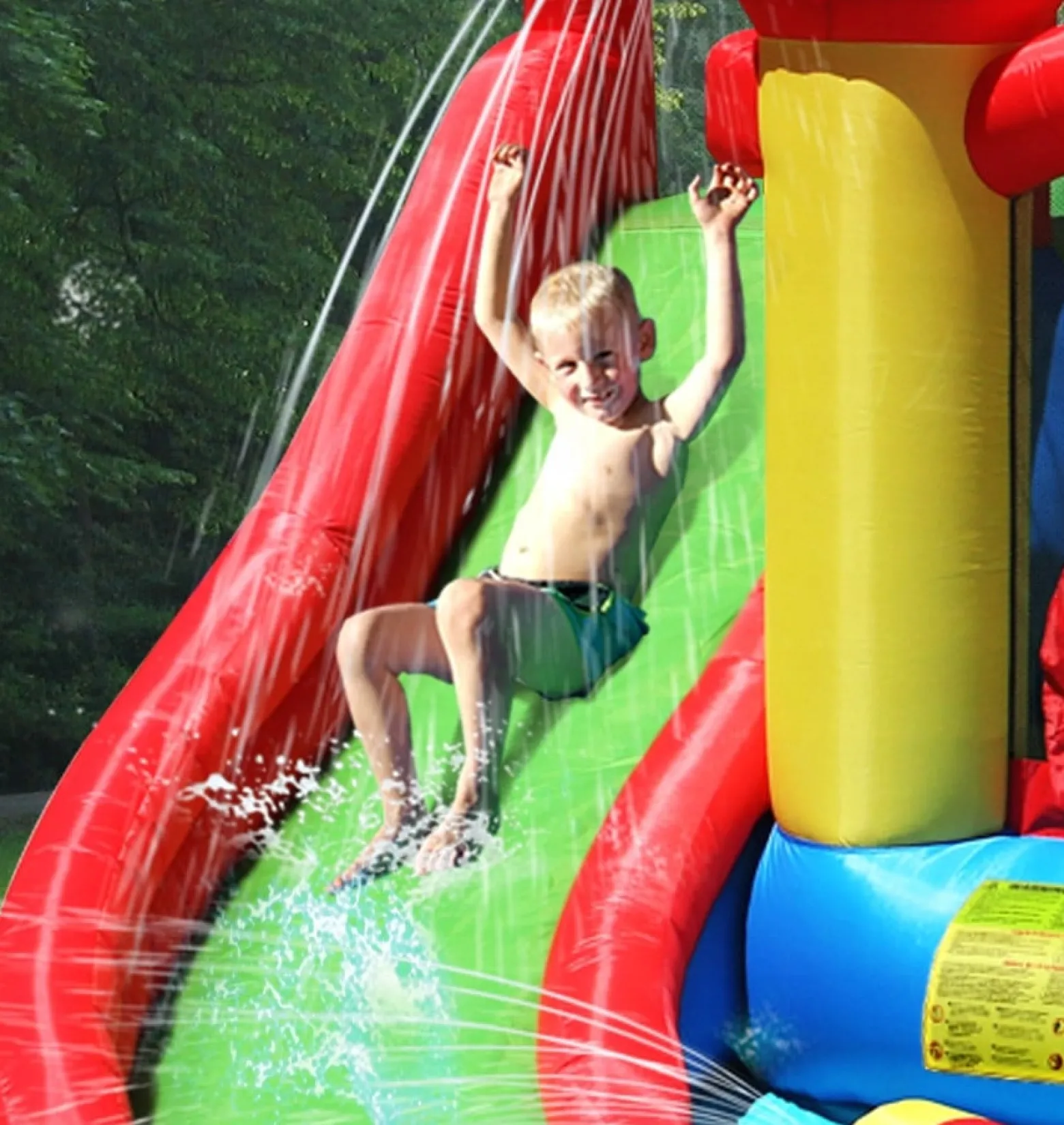 Dmuchany Plac Zabaw Trampolina ZAMEK WODNY Dmuchaniec dla Dzieci