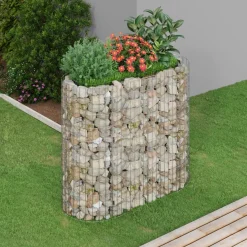 Donica Gabionowa Kosz Gabionowy Stalowy Stal Galwanizowana 120x50x100