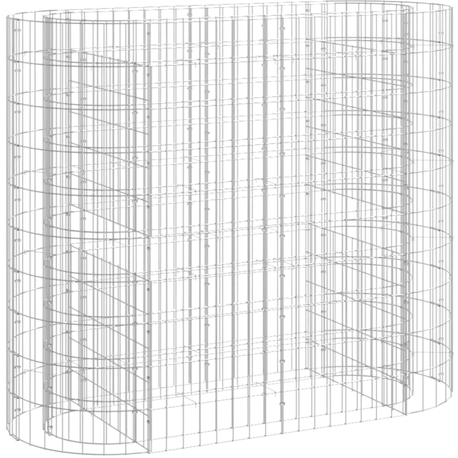 Donica Gabionowa Kosz Gabionowy Stalowy Stal Galwanizowana 120x50x100