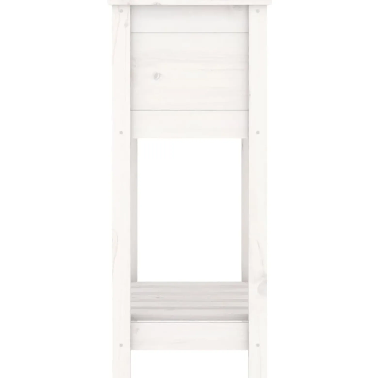 Donica ogrodowa Biały 54 x 34.5 x 81 cm Drewno vidaXL