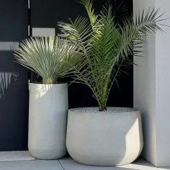 Donica Betonowa Zewnętrzna Zadora BOWL XL 115x100 cm szary naturalny