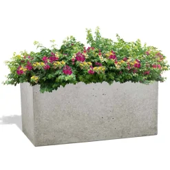 Donica Betonowa Zewnętrzna Zadora BOX XL 90x45x45 szary naturalny