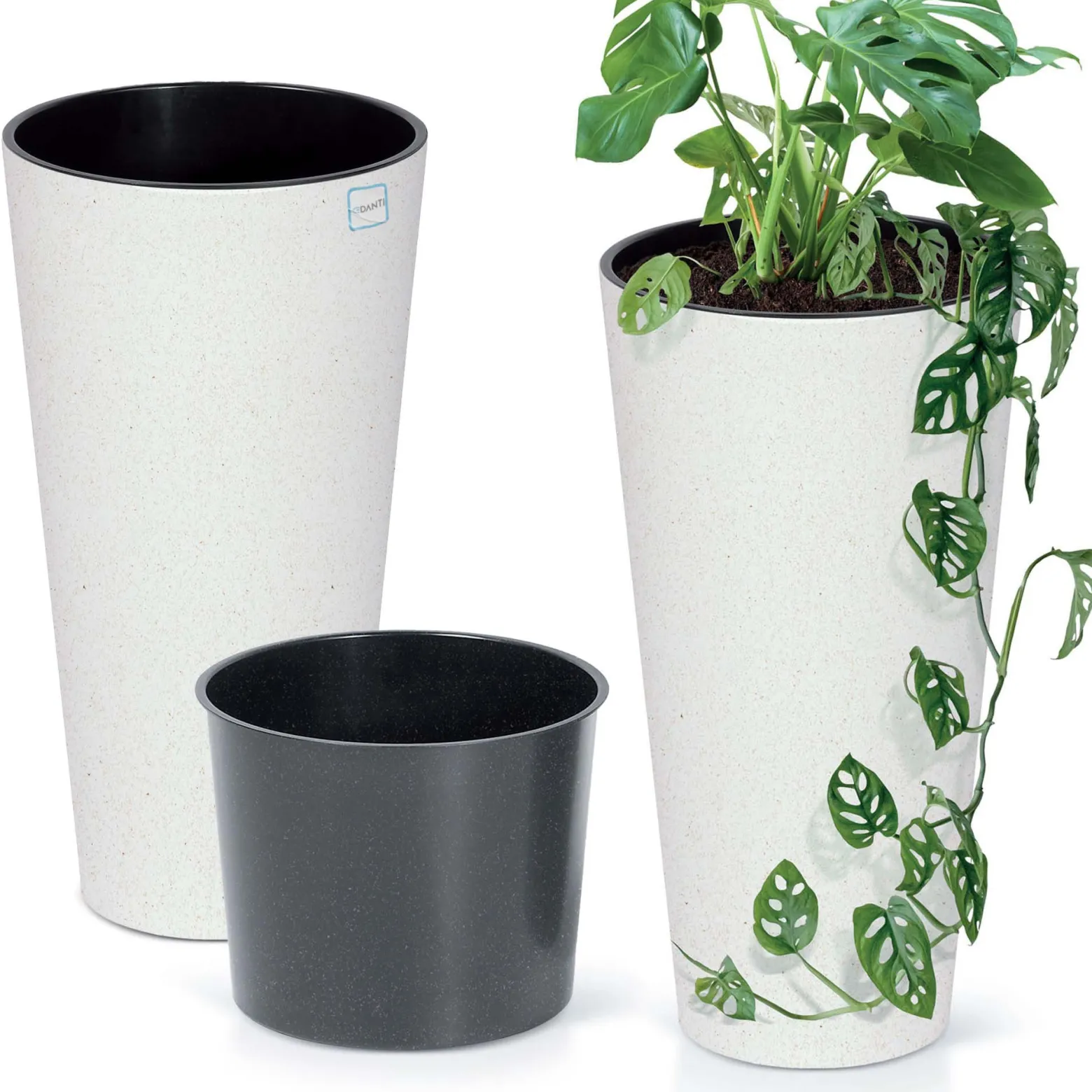 Donica Doniczka Ogrodowa 20 Cm Na Taras Do Ogrodu Domu Eco Wood Biała