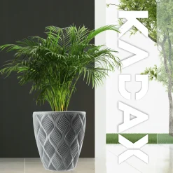 Donica Doniczka z Wkładem Osłonka Szara 42cm