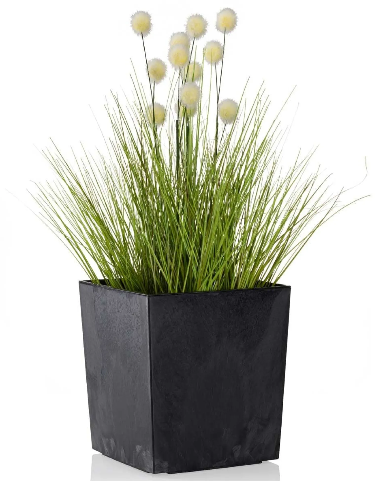 Donica Flore Czarny Beton h19x19 cm
