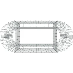 Donica Gabionowa Kosz Gabionowy Stalowy Stal Galwanizowana 120x50x100
