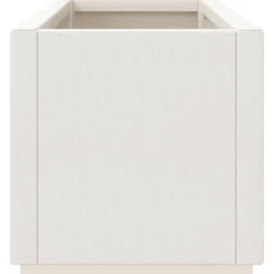 Donica Ogrodowa Doniczka Skrzynia Plastikowa Biała 80x36x35 cm
