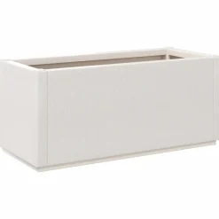Donica Ogrodowa Doniczka Skrzynia Plastikowa Biała 80x36x35 cm